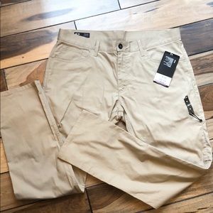 Mens’ Oakley khaki pants slim straight fit stretch